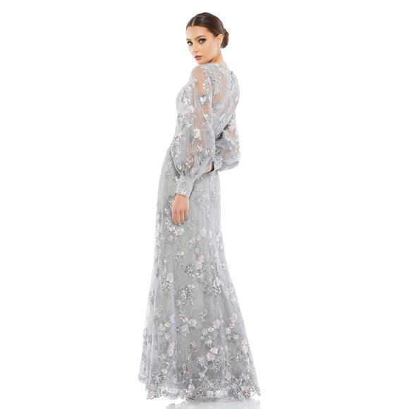 Mac Duggal 67936 - Long Sleeve Embellished Evening Gown - 8 - Picture 3 of 3